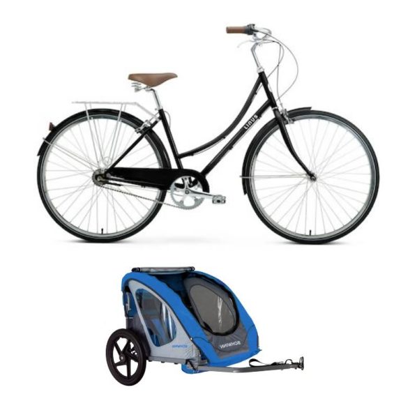 Black Bike with Carriage